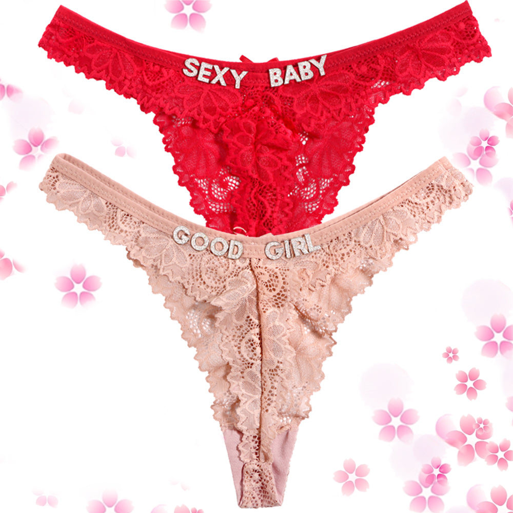 2-Pack Personalized Custom Thongs with Names