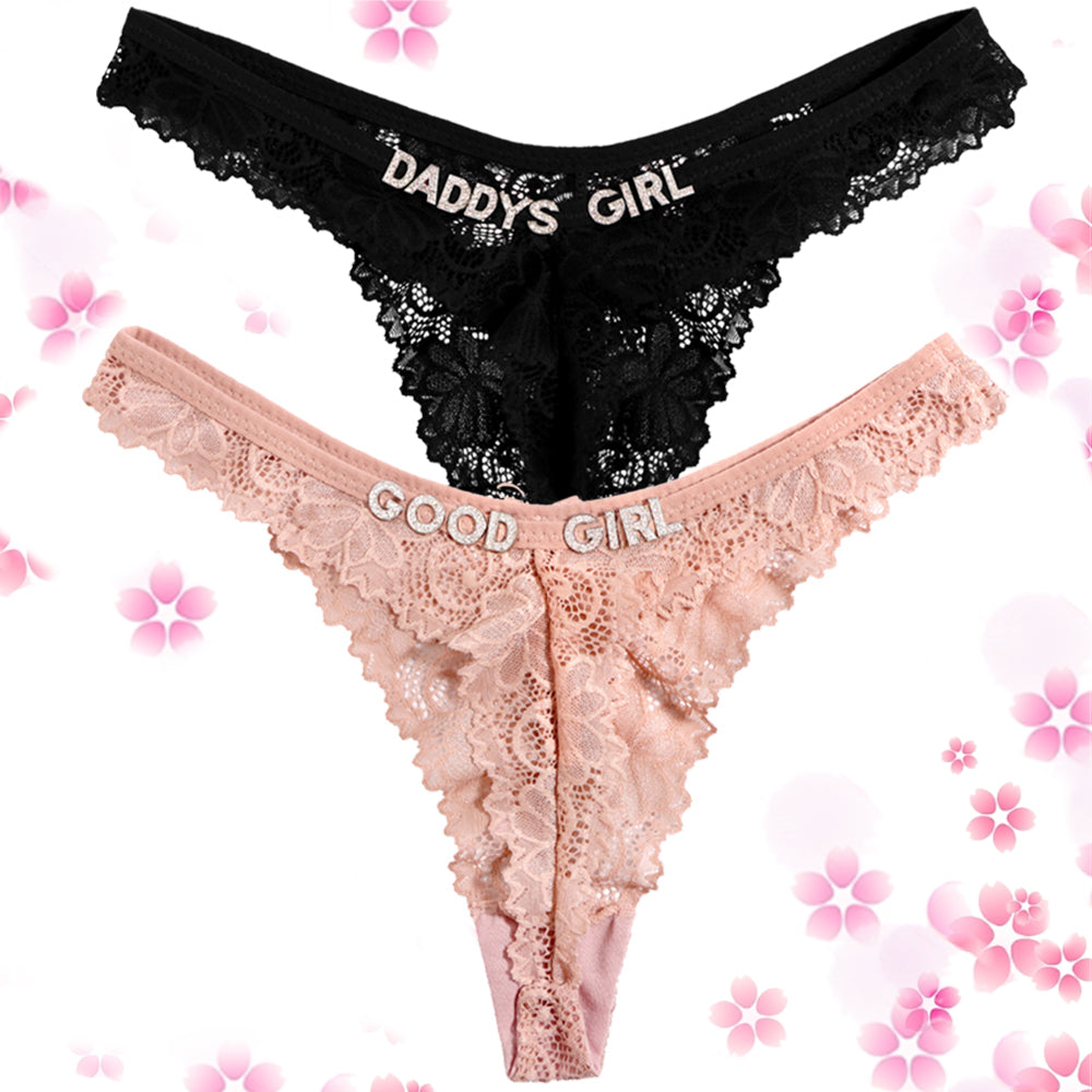 2-Pack Personalized Custom Thongs with Names