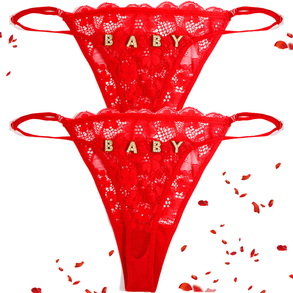 2 pieces Personalized Custom Tanga