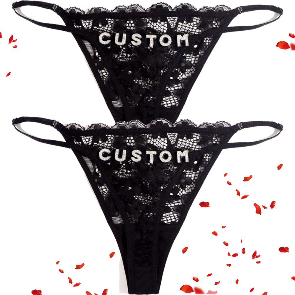 2 pieces Personalized Custom Tanga