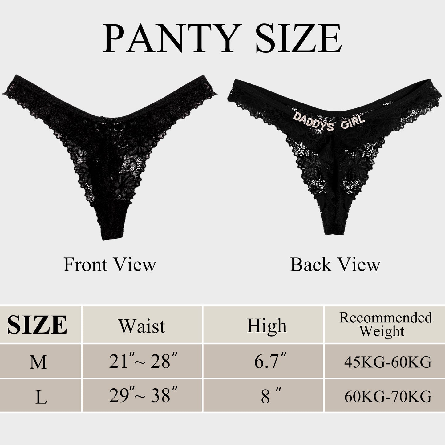 2-Pack Personalized Custom Thongs with Names
