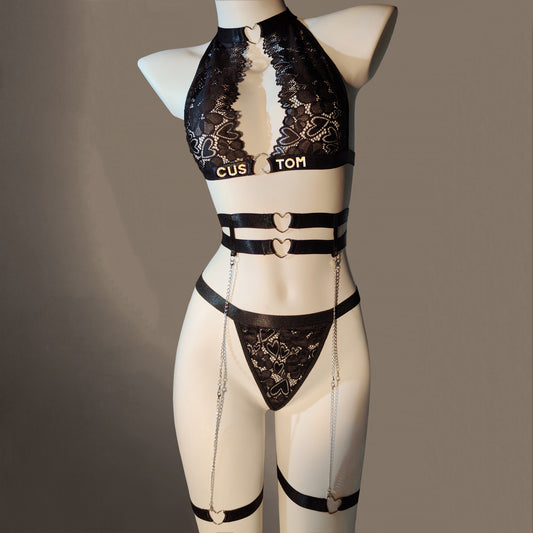 Personalized Custom Name Underwear Set  for Women