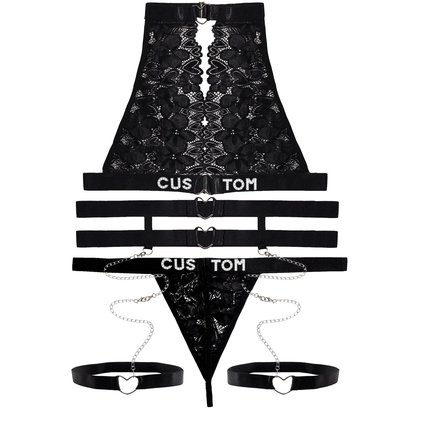 Personalized Custom Name Underwear Set  for Women